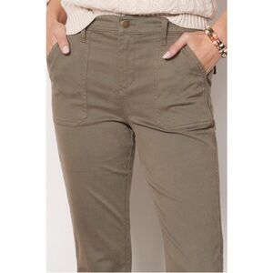 Evereve Payton Olive Green Utility Pant